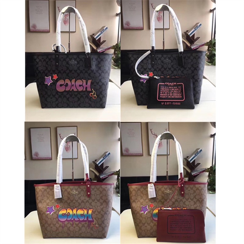 coach double sided tote bag