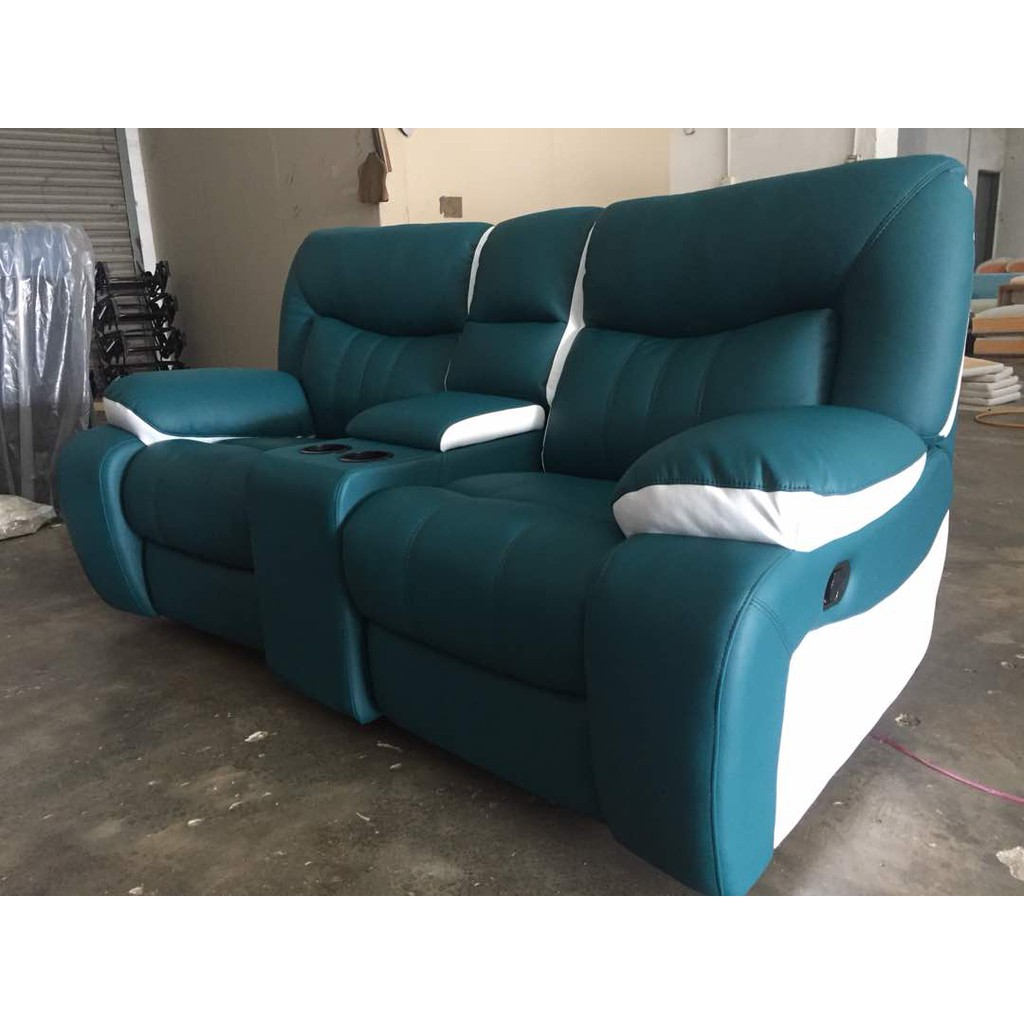 Leather Recliner Sofa Ee Malaysia, Turquoise Leather Recliner