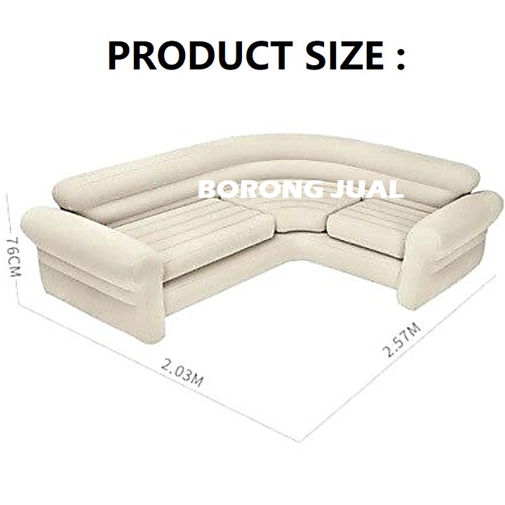 Intex Inflatable Velvet Sofa Chair And Stool Baci Living Room