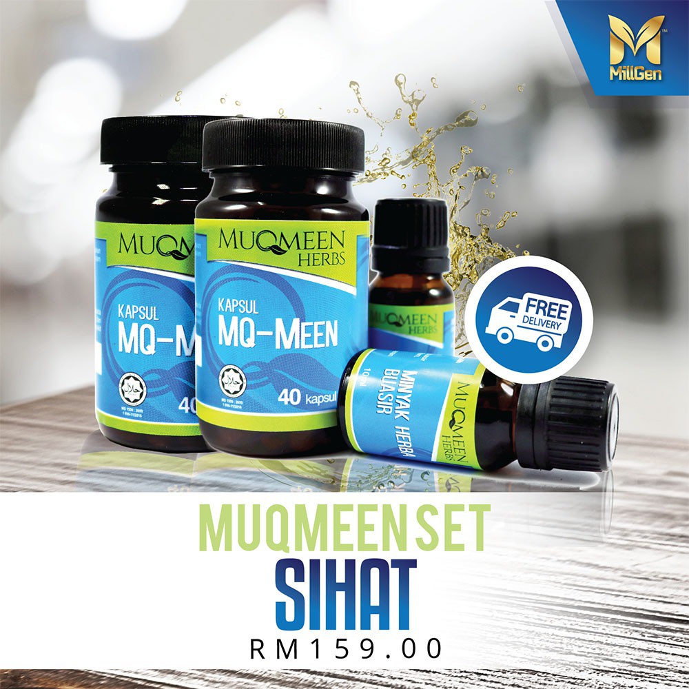 [TERBARU!] Ubat Kapsul Buasir Muqmeen Herbs (40 kapsul 