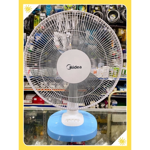 Midea 16 Table Fan 3 Speed Mf 16ft15nb With Bubble Wrap Shopee Malaysia
