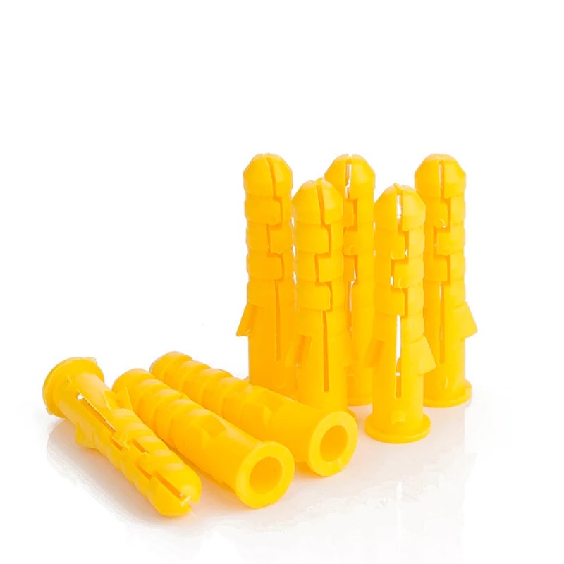 50pcs Plastic expansion pipe M6*30mm rubber plug plastic pipe nylon