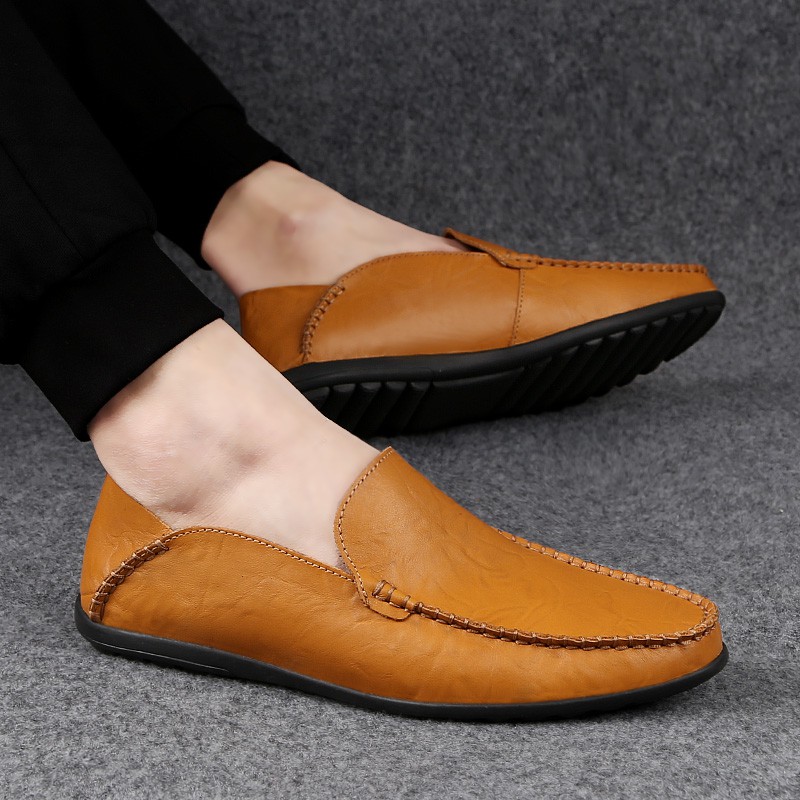 peach loafers mens