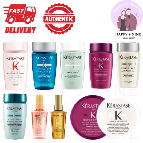 (Kerastase Travel Size) Kerastase Masque 75ml/ Kerastase Shampoo 80ml