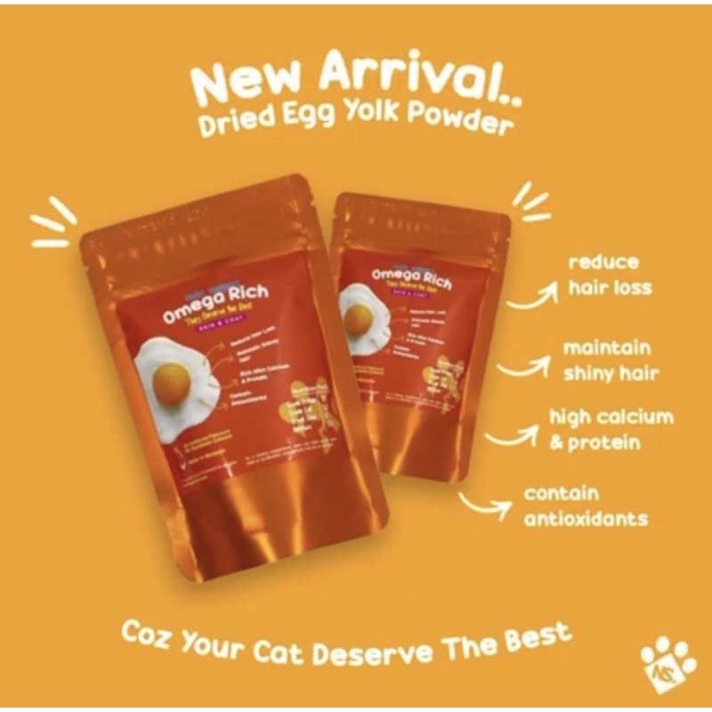 NutriSupport Omega Rich 50g Dried Egg Yolk Powder Shopee Malaysia