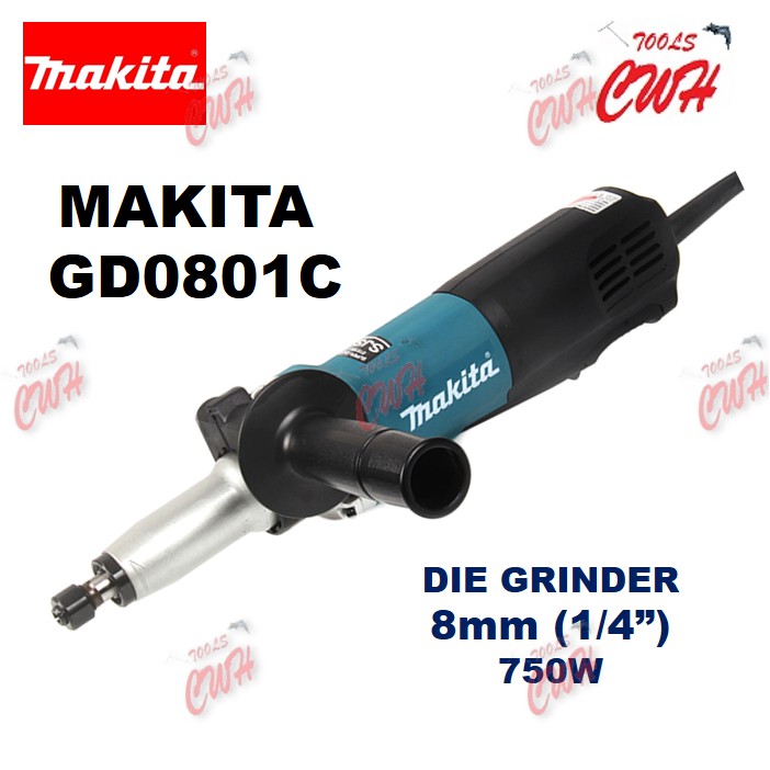 MAKITA GD0801C 750W 8MM 1/4" HIGH SPEED DIE GRINDER Shopee Malaysia