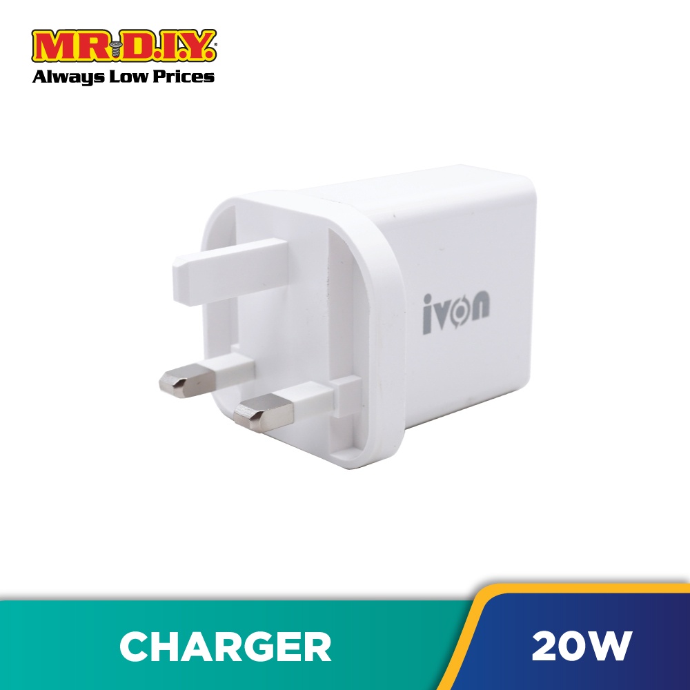 (MR.DIY) Super Fast Charger 20W 4.0A Digital Adapter USB Connection