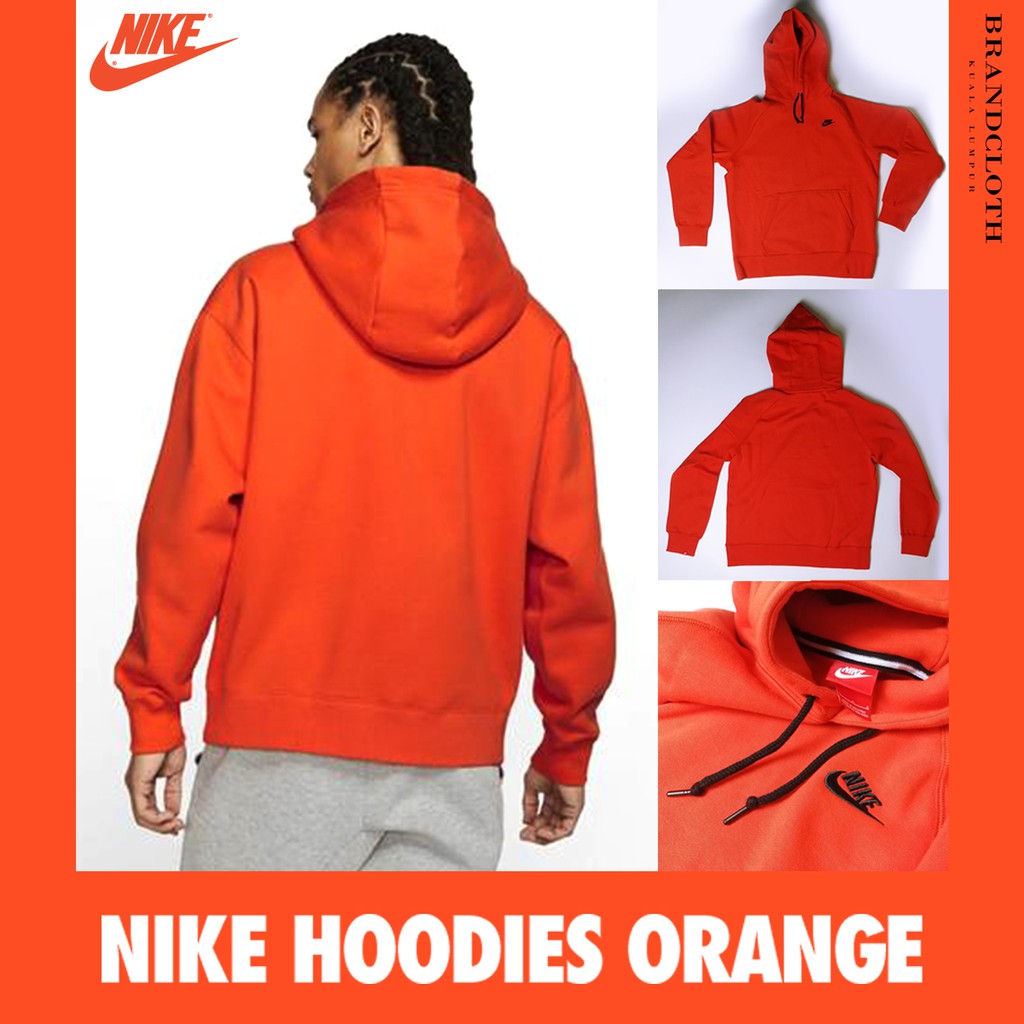 nike hoodies orange