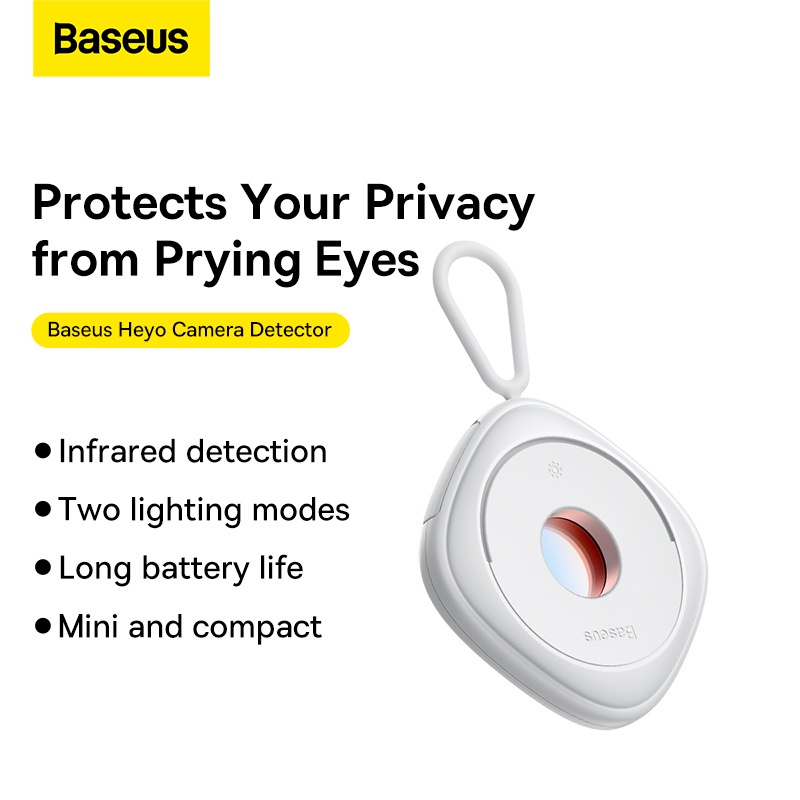 Baseus Portable Pinhole Hidden Lens Detector Anti-Peeping Security Protection Mini Camera Detector for Safe Travel