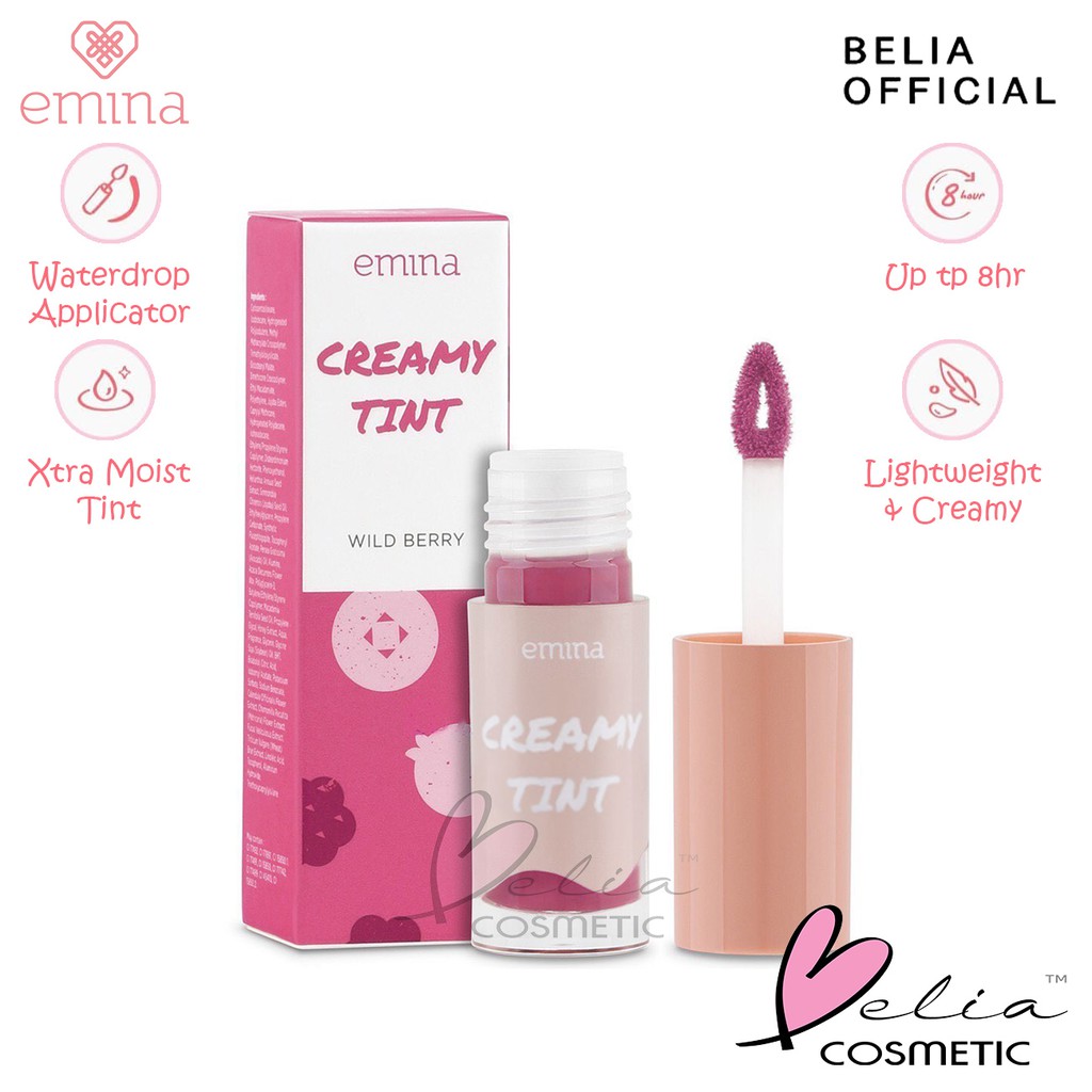 Emina Creamy Velvet Matte Waterdrop Applicator Lip Tint Shopee Malaysia