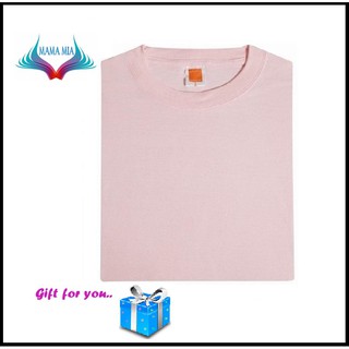 COMFY 100% Cotton T-Shirts - OREN SPORT T-Shirt CT51 Pink | Shopee Malaysia