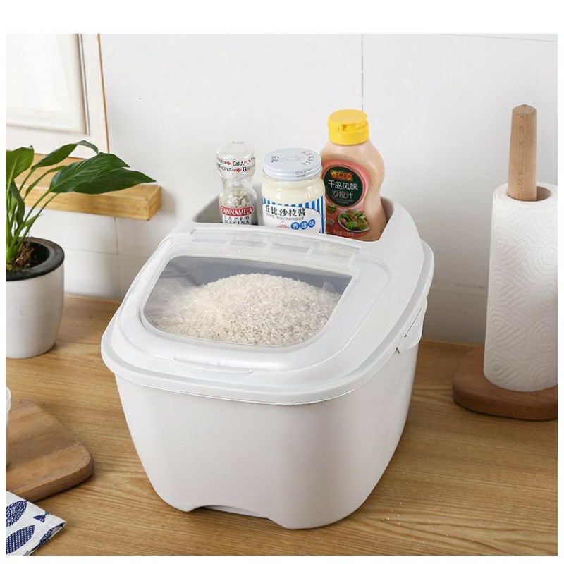 10KG Rice Storage Box Rice Box Dispenser Container Cereal Storage Box