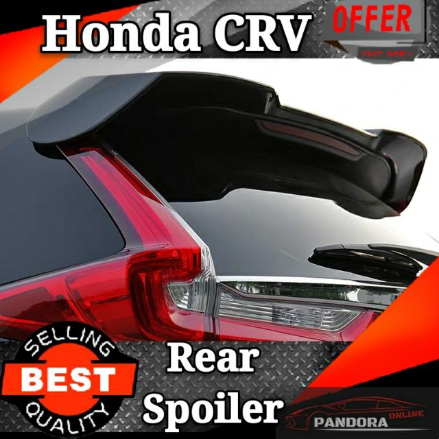 Honda CRV Rear Spoiler 3D Streamline Spoiler Plate ABS Material Car Rear WingSpoiler Hatchback