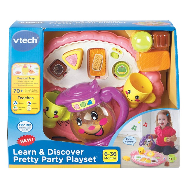 vtech learn & discover pretty party playset