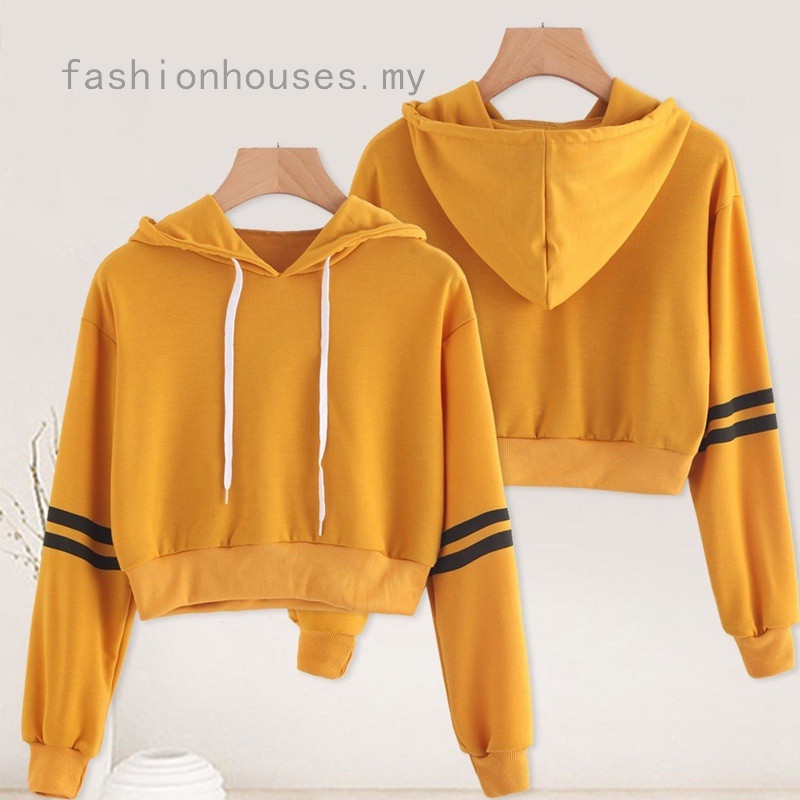 crop hoodie shopee