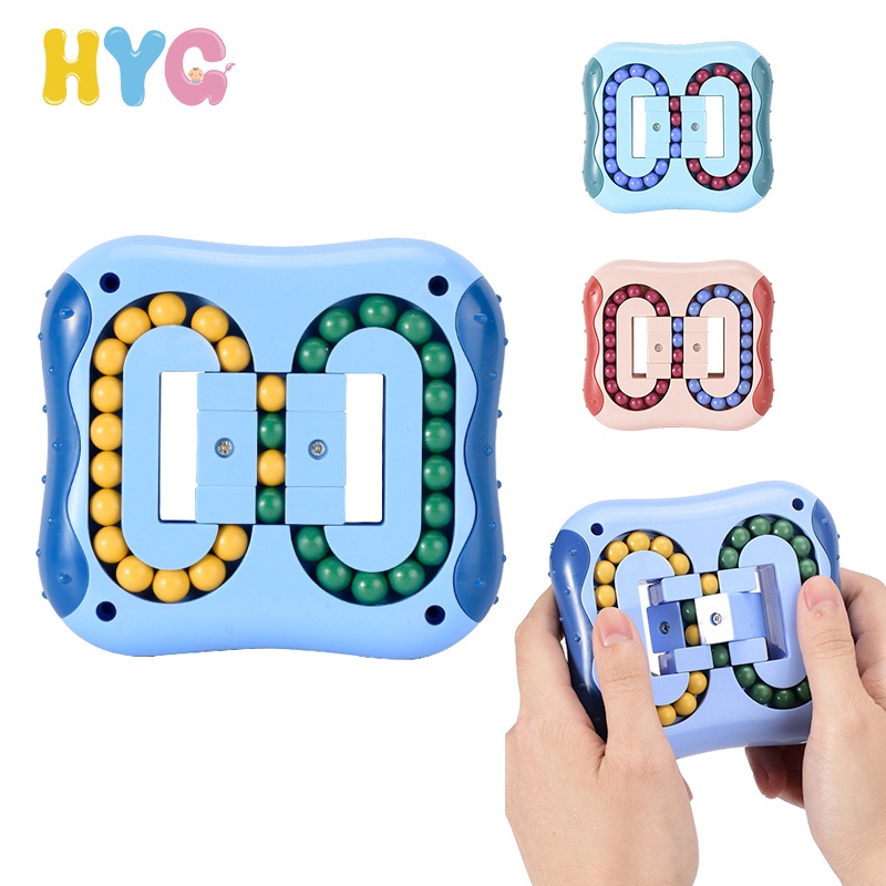 HYG Toys Magic Cube Bundle Cute Stone Speed Cube Set of 3x3 Stickerless Educational Puzzle Cube Classic Puzzle Game