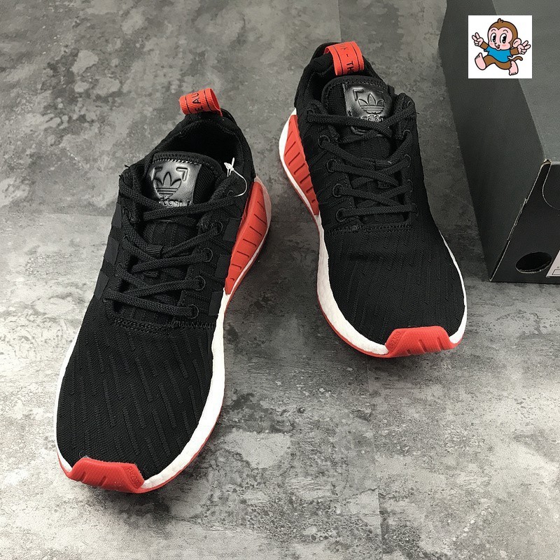 nmd r2 black red