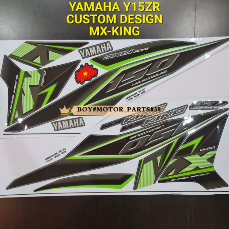 YAMAHA Y15 Y15ZR MX KING CUSTOM DESIGN VIETNAM ( 30 ) BODY STICKER ...