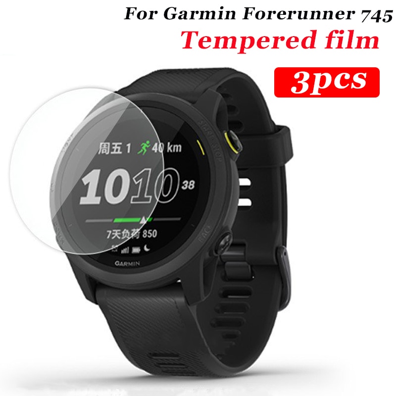 3PCS Tempered Glass Screen Protector Film for Garmin Forerunner 745