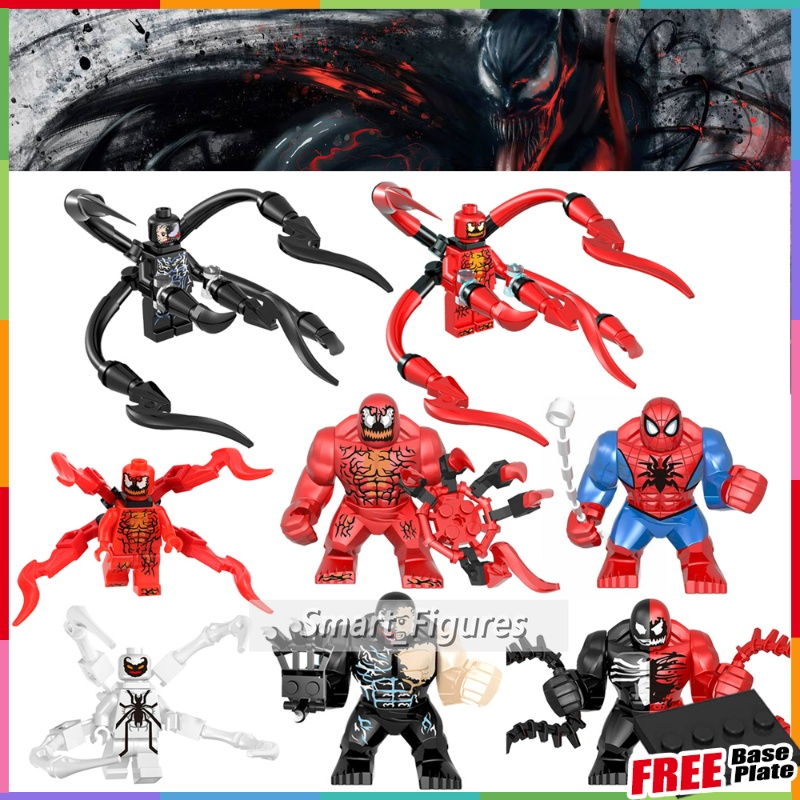 Venom Minifigures Carnage Anti-Venom Spiderman Marvel Super Heros Eddie ...