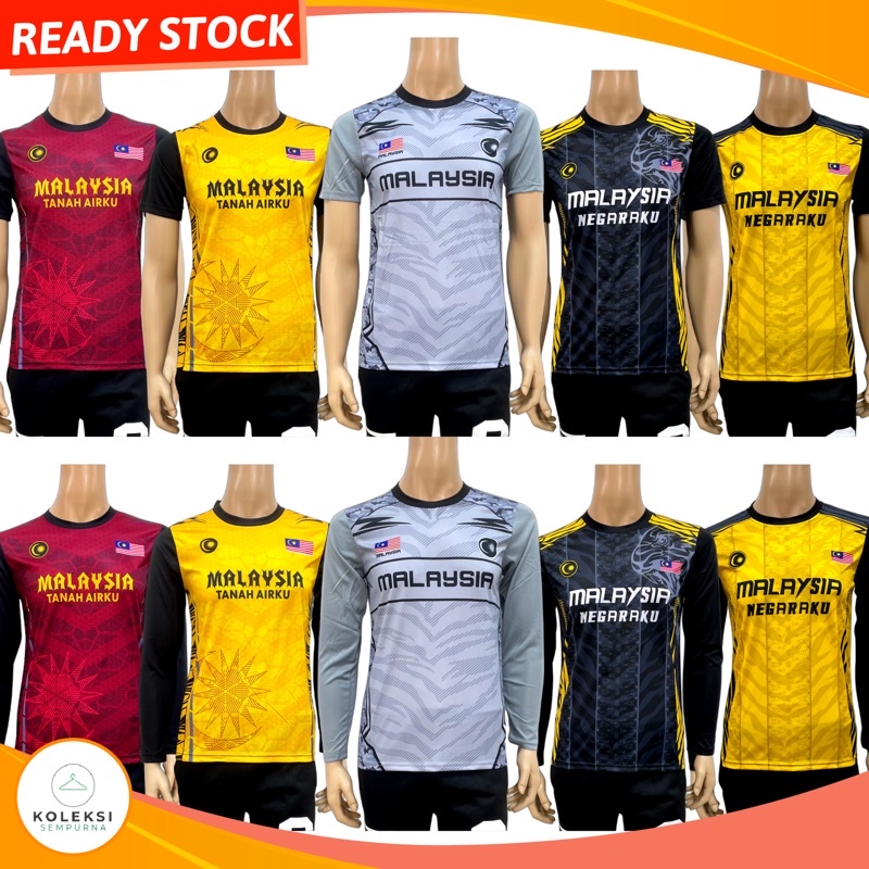 S-2XL Jersi Malaysia Jersi Malaysia Tangan Panjang Jersi Murah Men Jersey Malaysia Men Jersi Tangan Pendek Jersi Merdeka