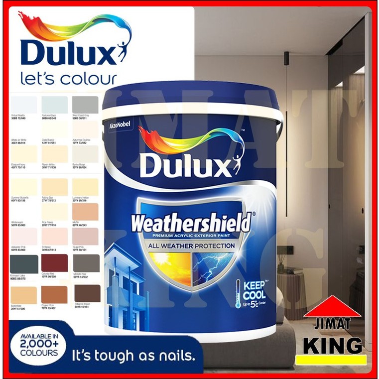 ICI DULUX Cat Dinding Luar Acrylic Based Emulsion Paint Anti Dirt ...