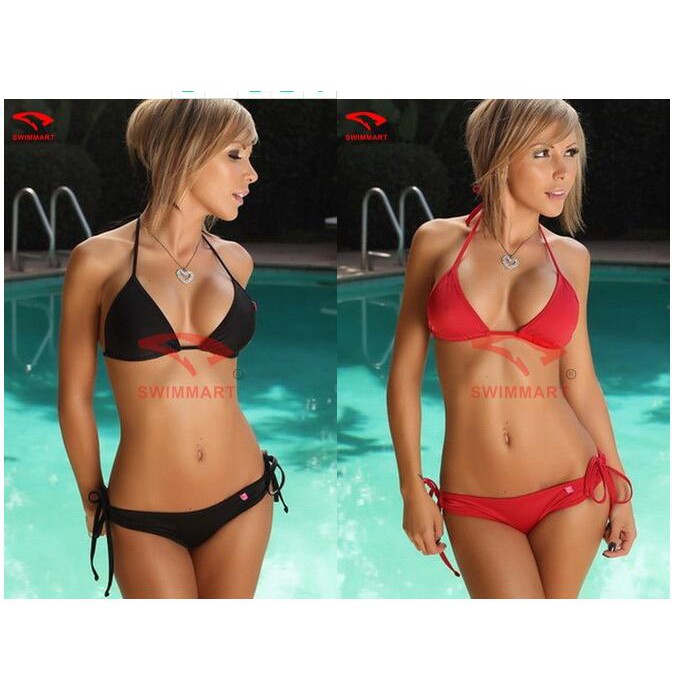 girls swimming bikini