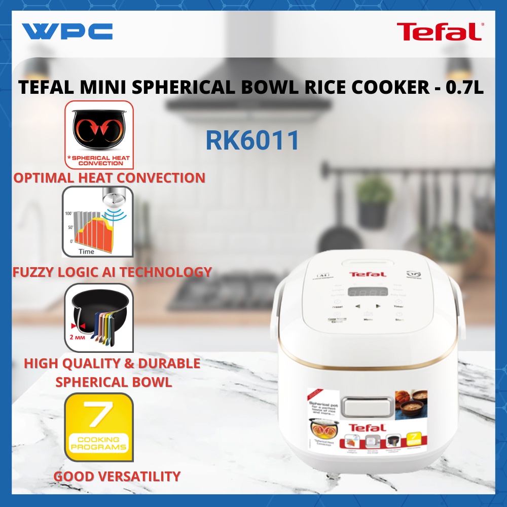 TEFAL MINI SPHERICAL BOWL RICE COOKER 0.7L (RK6011) Shopee Malaysia