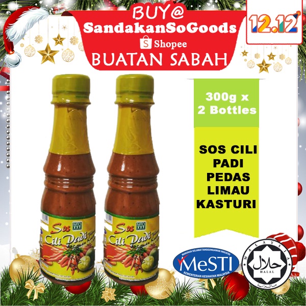 Buy [Sabah] Cap MTO Sos Cili Padi Pedas Limau Kasturi (300g X 2 