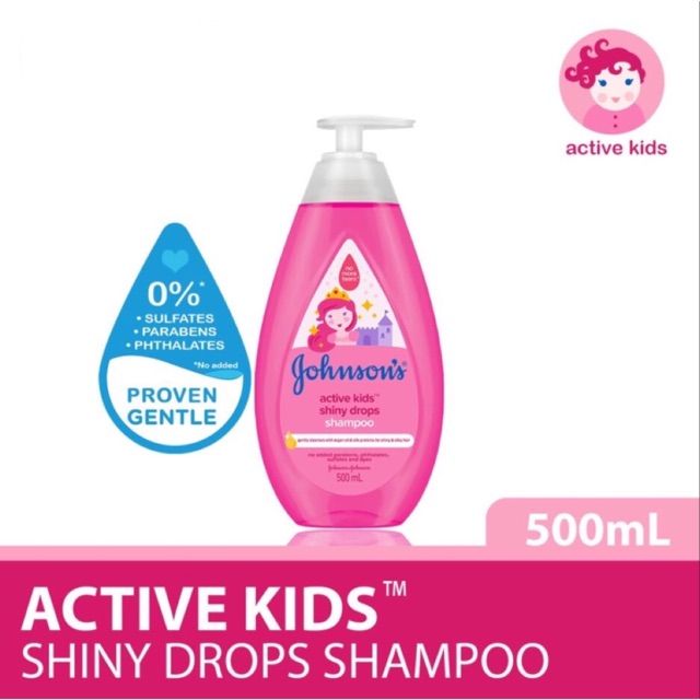 johnson's baby shiny drops shampoo 500ml