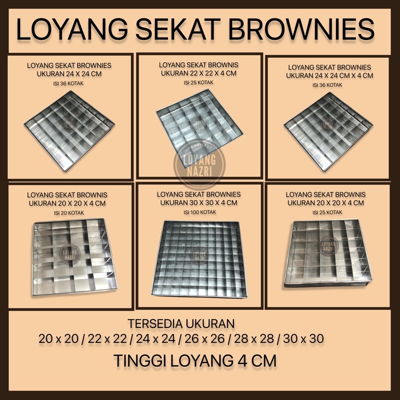 Complete Quality And Guaranteed Aluminum Brownie Divider Pans