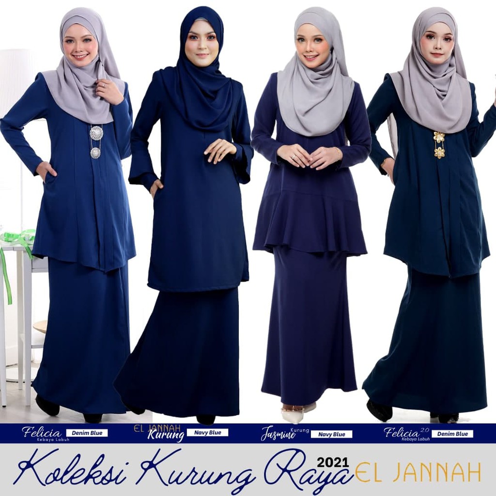 Baju Blue Black Sesuai Dgn Tudung Kaler Apa