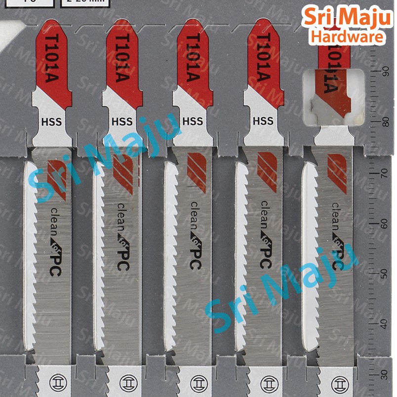 Maju Bosch T101a Jig Saw Blade Acrylic Plastic Mata Gergaji Potong