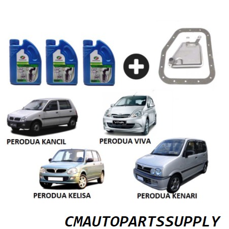 Auto Filter Perodua Diii Original 3l Gear Oil Package Kancil Kelisa Kenari Viva Gear Box Service Package