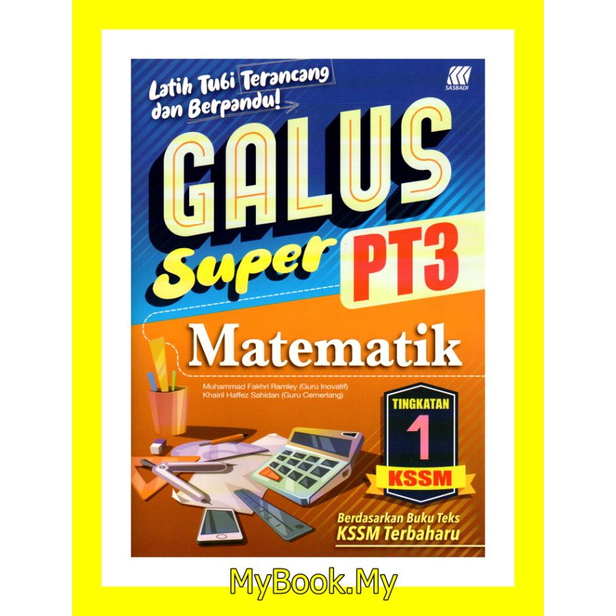 Myb Buku Latihan Galus Pt3 Tingkatan 1 Kssm Matematik Sasbadi Shopee Malaysia