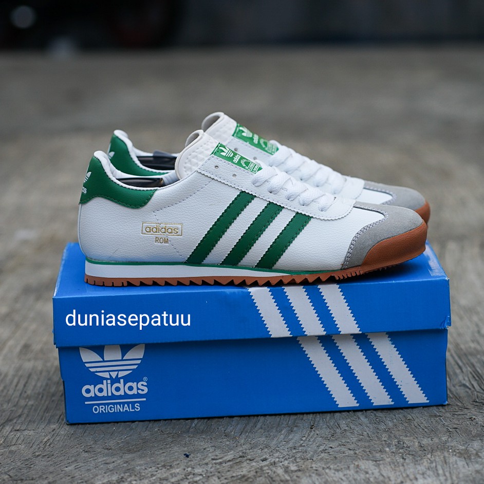 adidas rom white green