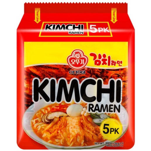 Ottogi Kimchi Ramen 120g x 5pkt Korean Instant Noodle 韩国 不倒翁空面 泡菜拉面