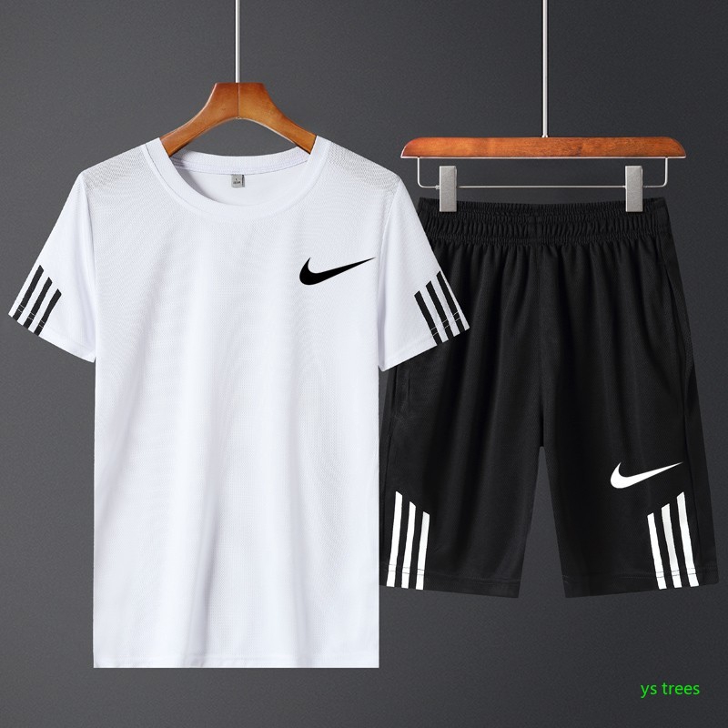 nike top and shorts set mens