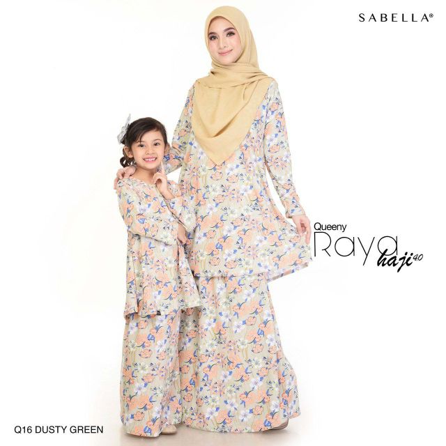  NEW  ARRIVAL  QUEENY RAYA HAJI 4 0 LIMITED SET IBU DAN 