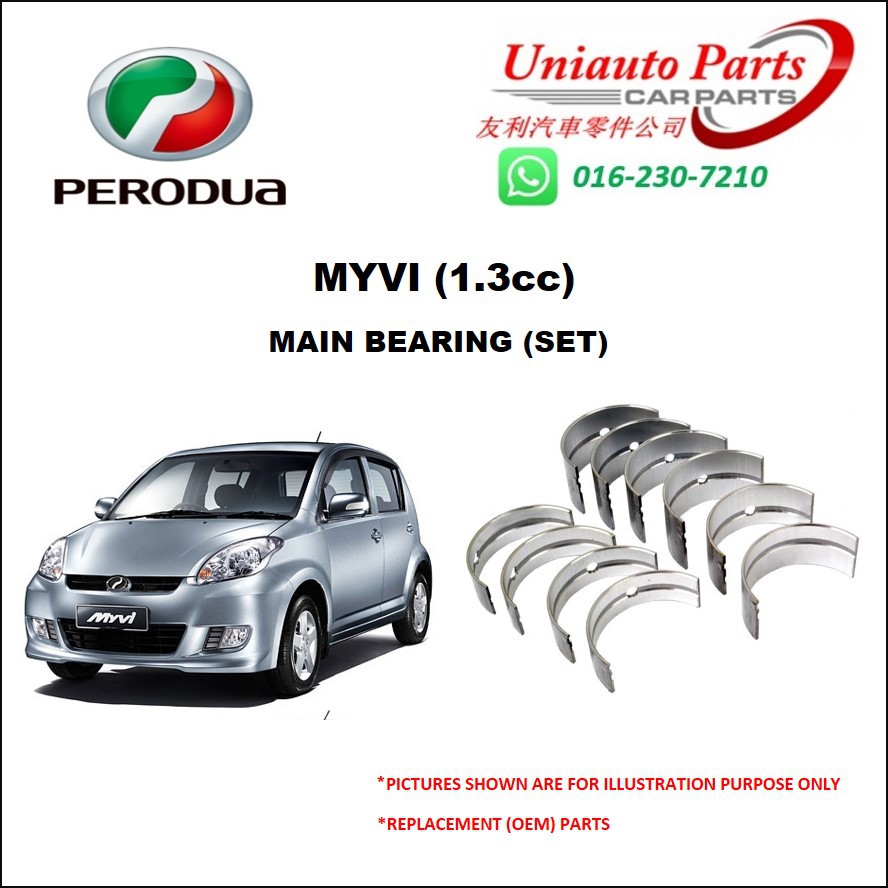 PERODUA MYVI (1.3cc) MAIN BEARING (SET) Shopee Malaysia