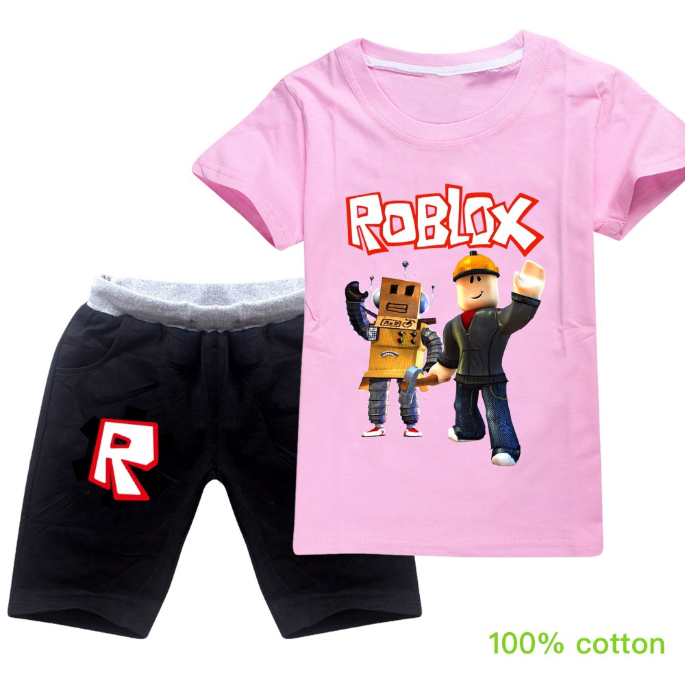 Roblox Red Nose Day Short Sleeves Shorts Suit For Boys And Girls Spring And Autumn Pure Cotton Ready Stocks Shopee Malaysia - girl roblox pictures fall