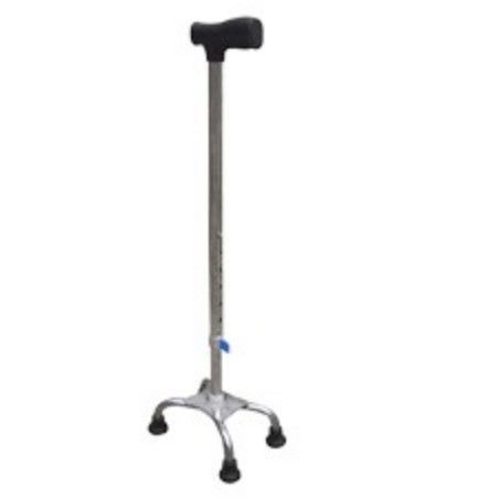 Walking Stick Stainless Steel Stick 4 pointed Stick Metal Stick Patient Stick Old Man Stick Tongkat Orang Tongkat