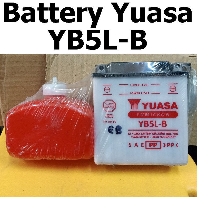 12v Motor Battery Yuasa Yb5l B Bateri Motosikal Untuk Ex5 Y110 Suzuki Shugon Kriss Shopee Malaysia