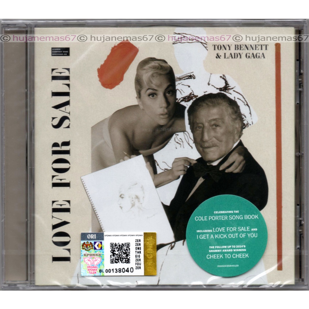 TONY BENNETT & LADY GAGA - Love For Sale 2021 UNIVERSAL MUSIC / EU EDITION CD (POP JAZZ) - IMPORTED