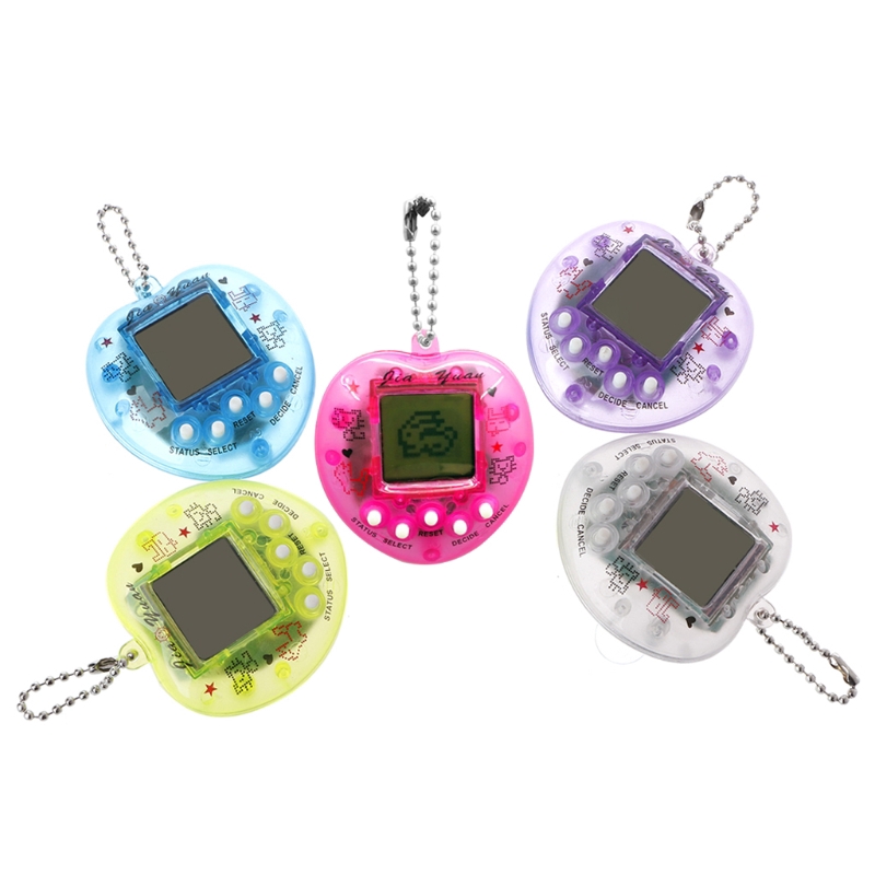 ✺H.S.V Heart-shaped LCD virtual pet video game console + keychain