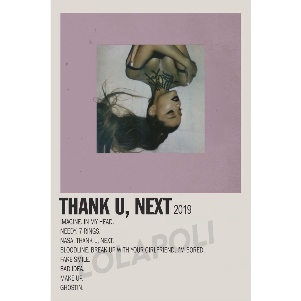 Album Thank U Next Poster Cover Ariana Grande Shopee Malaysia