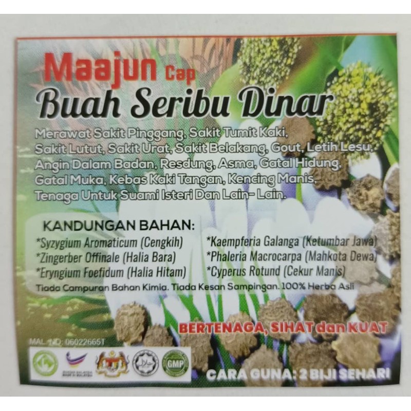 Majuun Buah Seribu Dinar Shopee Malaysia
