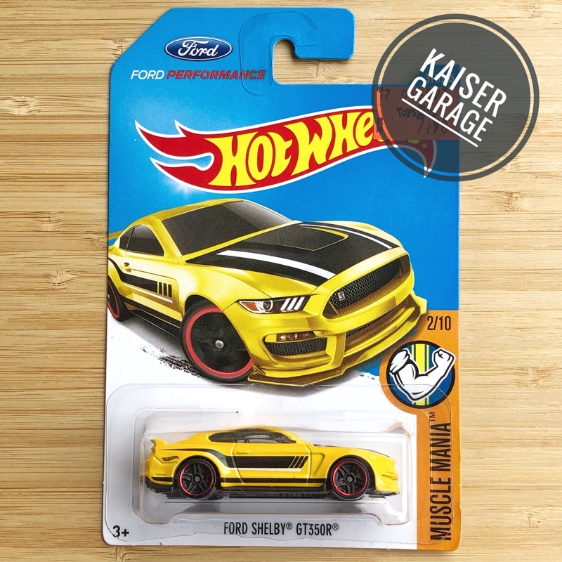 Hot Wheels Ford Shelby Gt350r Yellow Muscle Mania Shopee Malaysia 0258