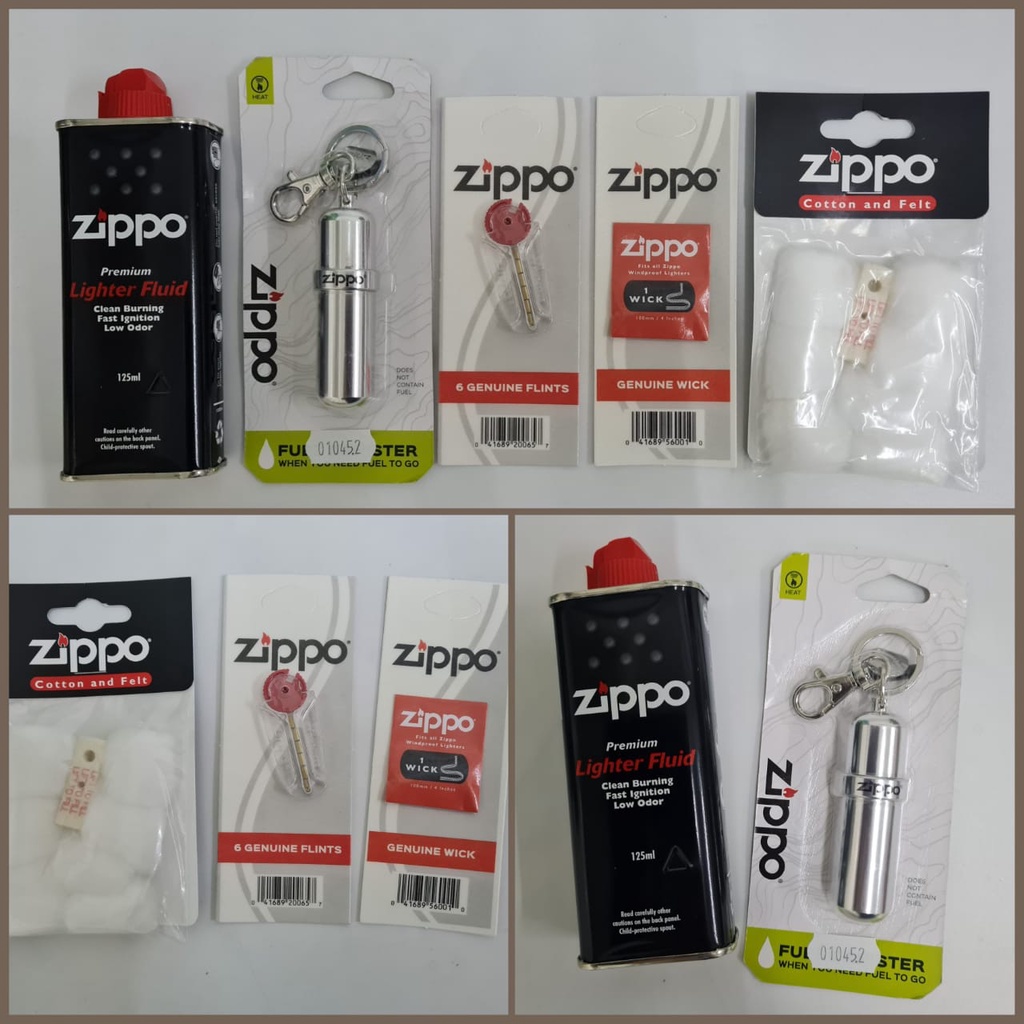 (Ready Stock) ZIPPO Replacement Parts Genuine Flint / Wick / Cotton