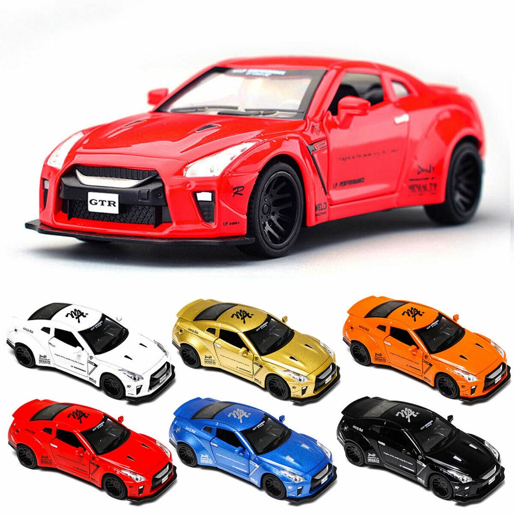 Mini Model Car 1:32 Nissan GTR Race Alloy Car Model Diecasts & Toy Vehicles Toy Cars 